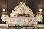 Set Tempat Tidur Ukir Mewah Mebel Jepara Klasik Terbaru PMJ-0142